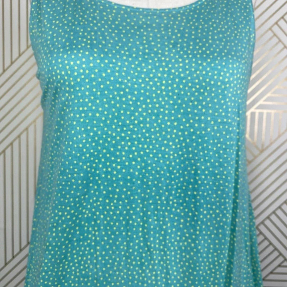 Marimekko Kissi Sleeveless Polka Dot Tank Dress Turquoise Size US Small - Picture 4 of 12